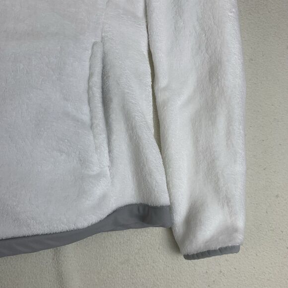 DANSKIN NOW Women's White Sport Fleece Full Zip Pockets Jacket Size XL (16/18) - Picture 5 of 13